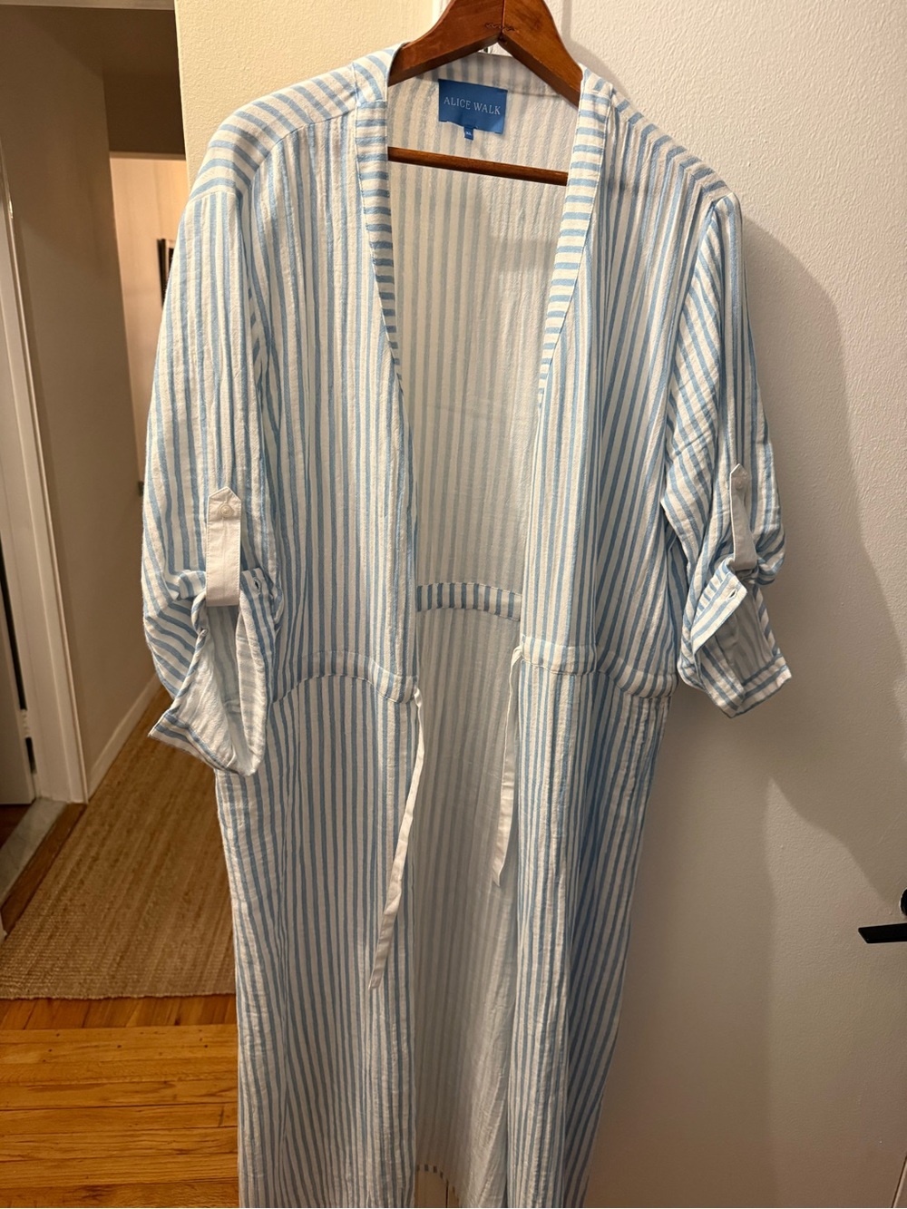 Alice Walk Blue & White Striped dress